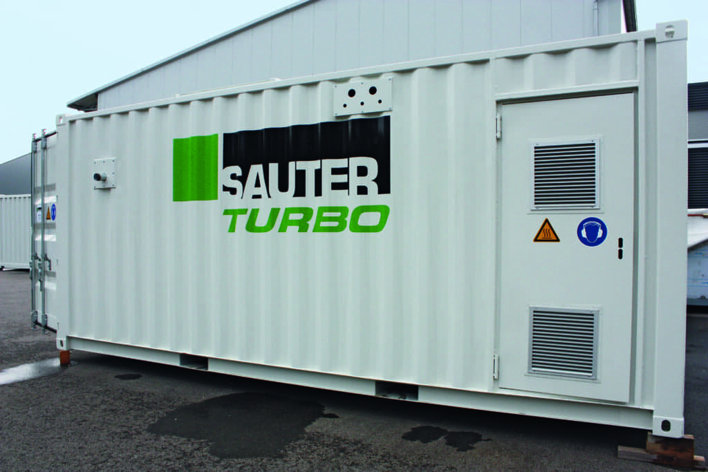 Containerized TURBO with 1000 kW heating power.