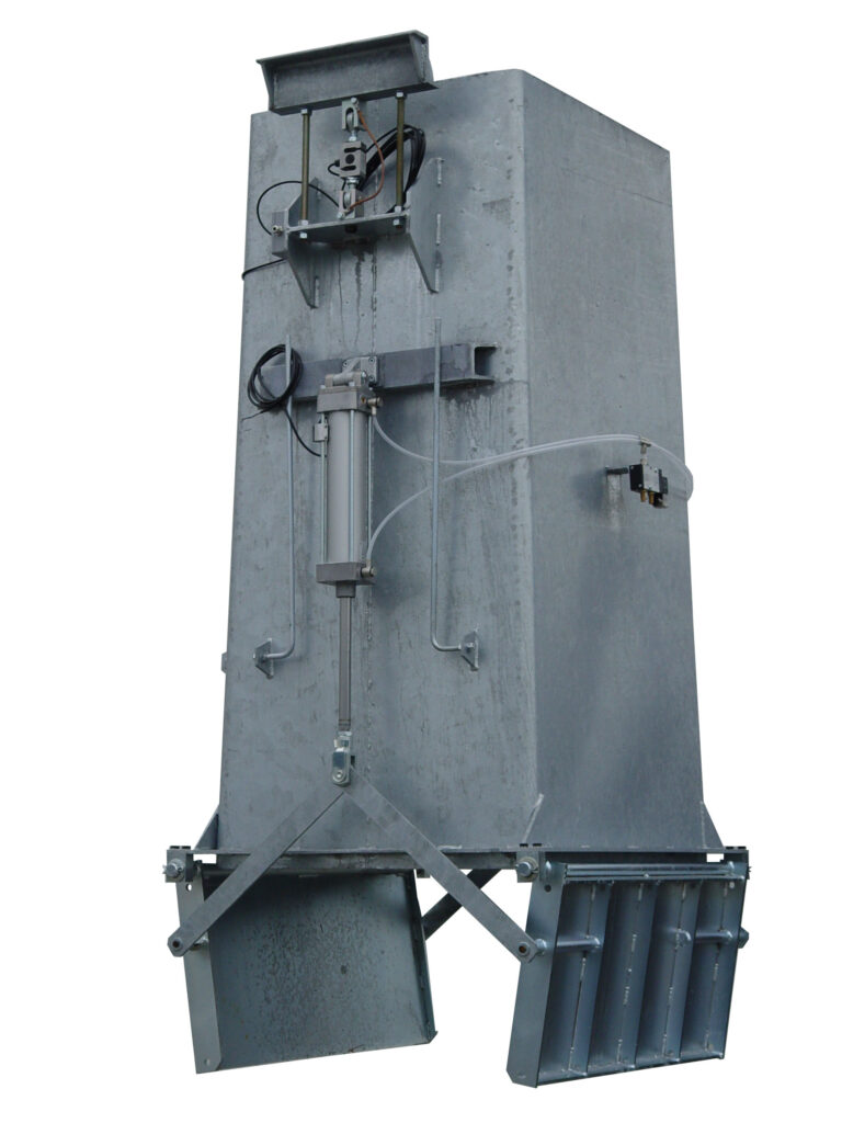 Ice scale for ice batch weighing