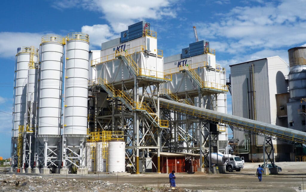 Concrete cooling during construction of a nuclear power plant in Brazil