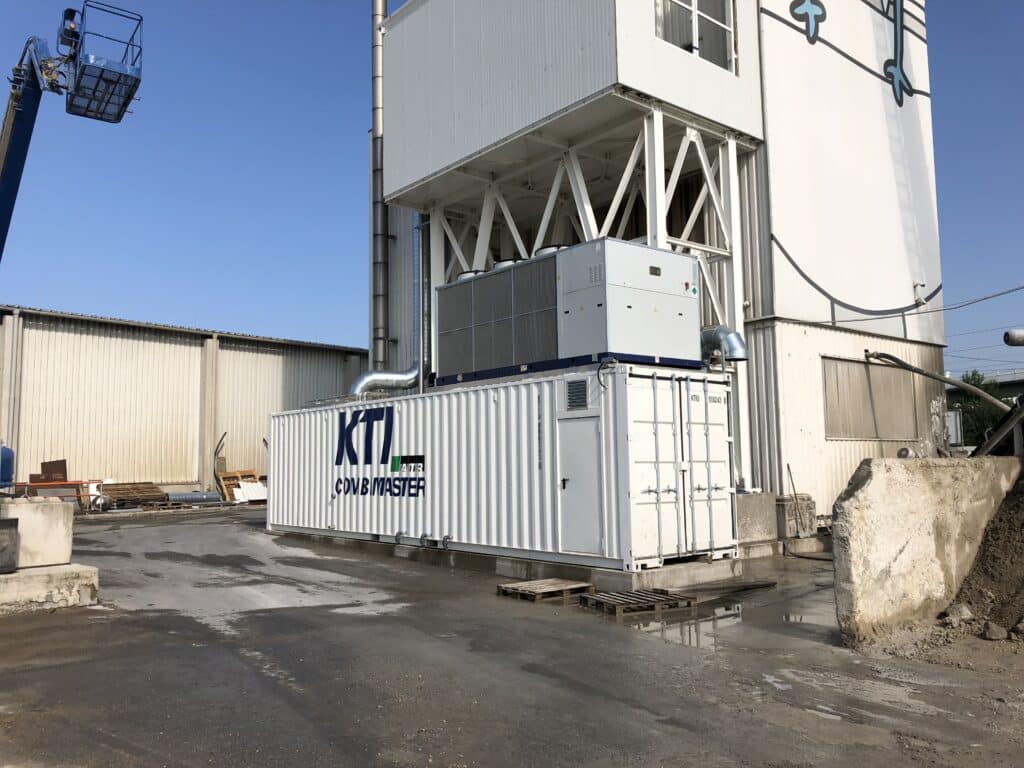 CombiMaster for concrete cooling and heating for 365 days concrete production