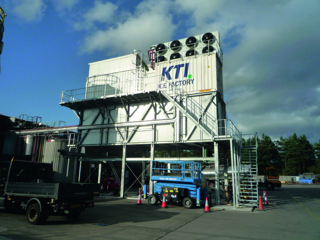 Ice production in a leading fish processing